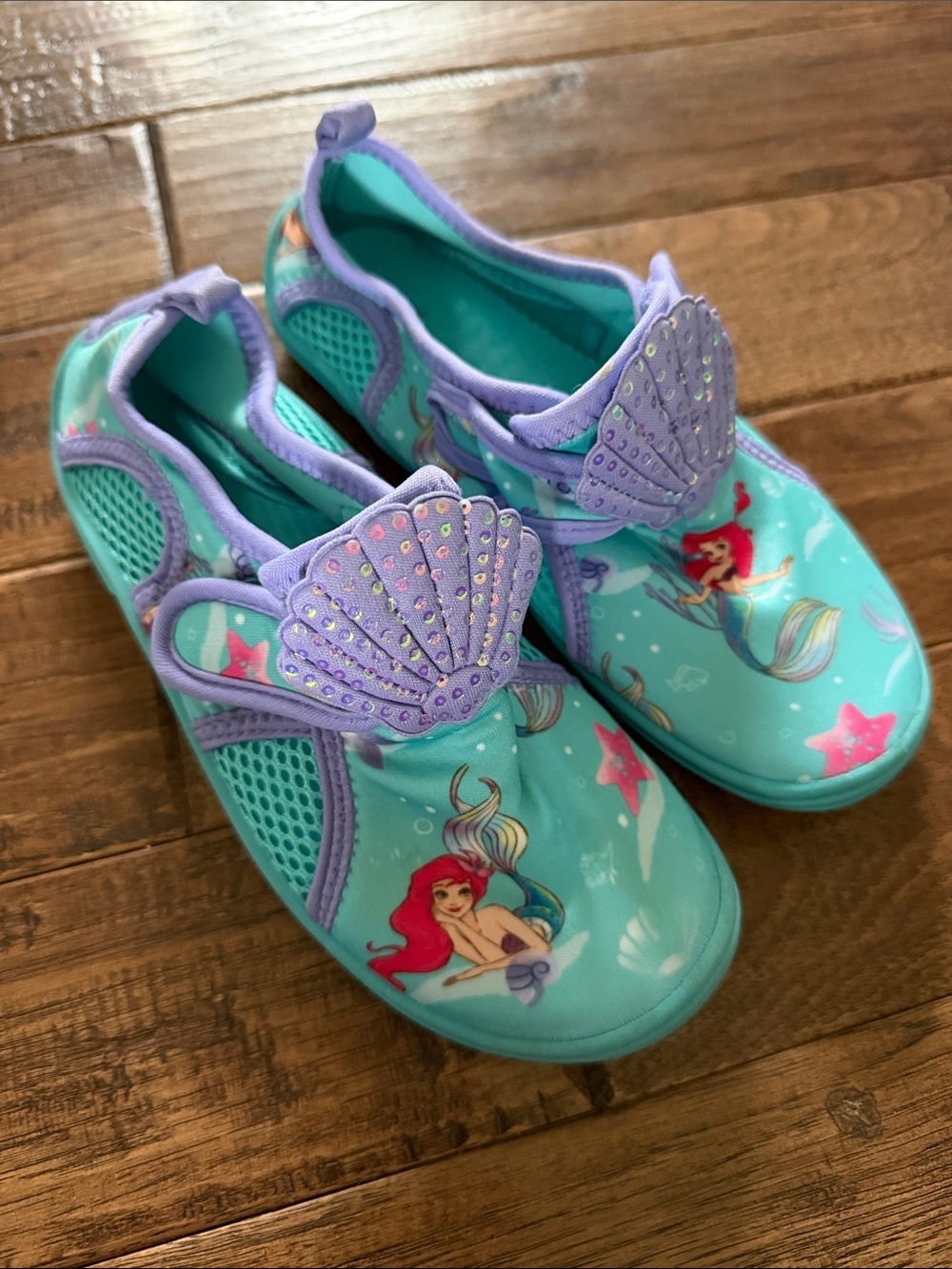 Disney Little Mermaid Aqua and Purple Water Shoes